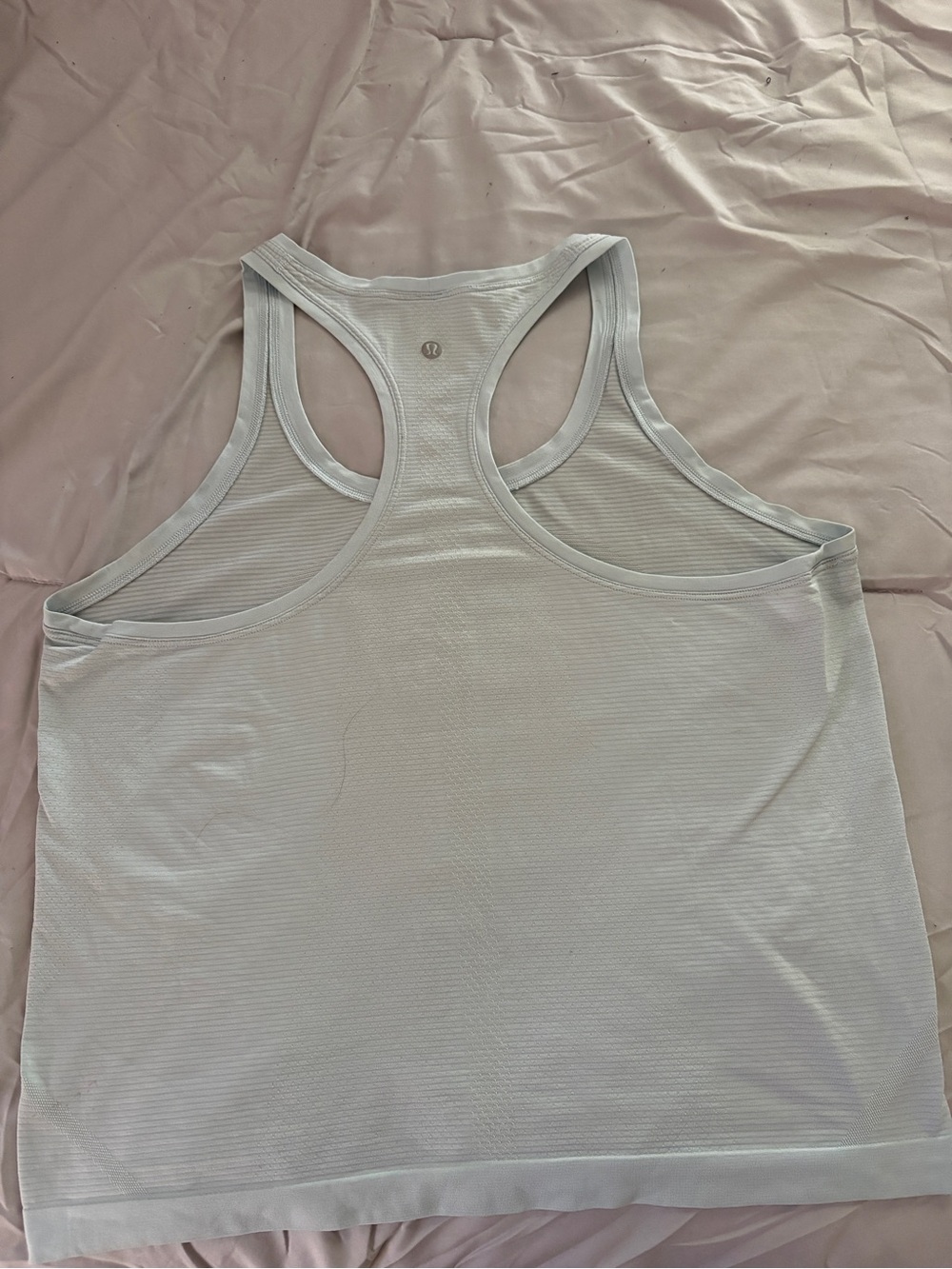 lululemon athletica Light Gray Racerback Performance Tank